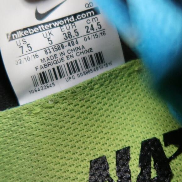 Nike Shoes Womens 7.5 Athletic Trainer Free RN Running Sneaker Blue Black Active - Picture 5 of 13